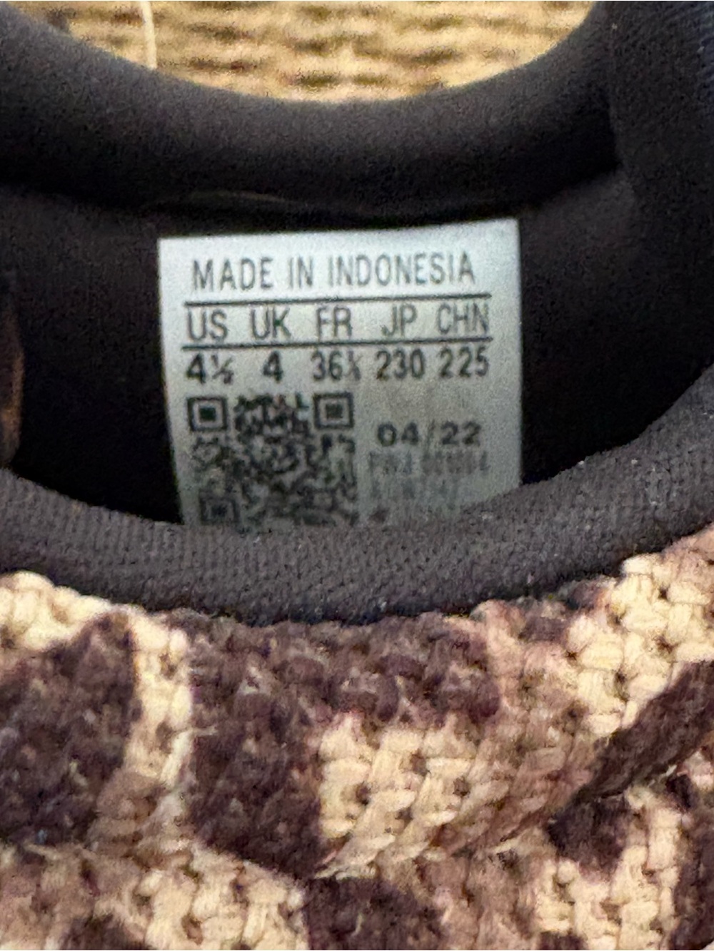 Kids Leopard Print Athletic Sneakers in Brown and Pink - Picture 5 of 5